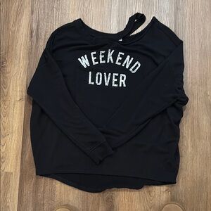 Weekend Lover Black Women's Top